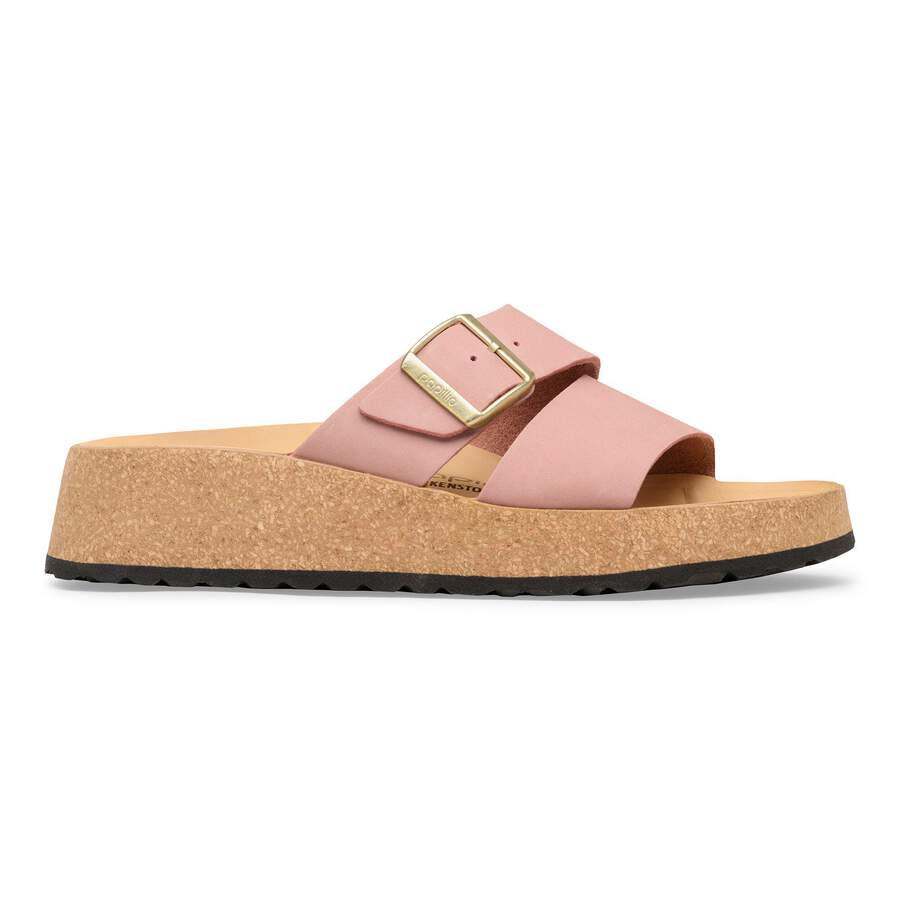 Almina Nubuck Leather - Pink Clay