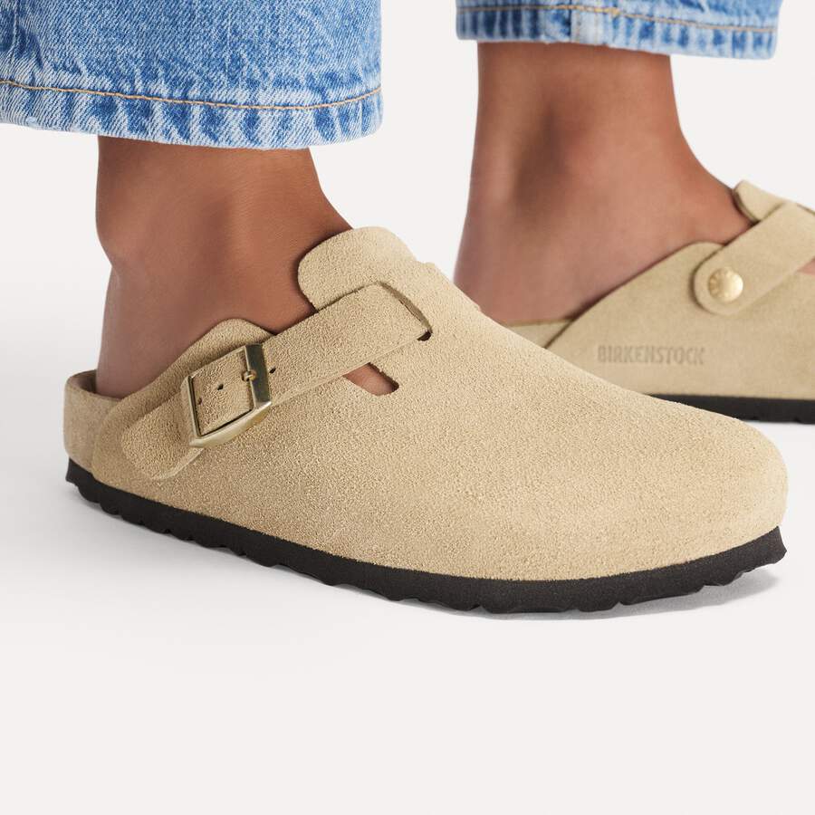 Boston Suede Leather - Taupe