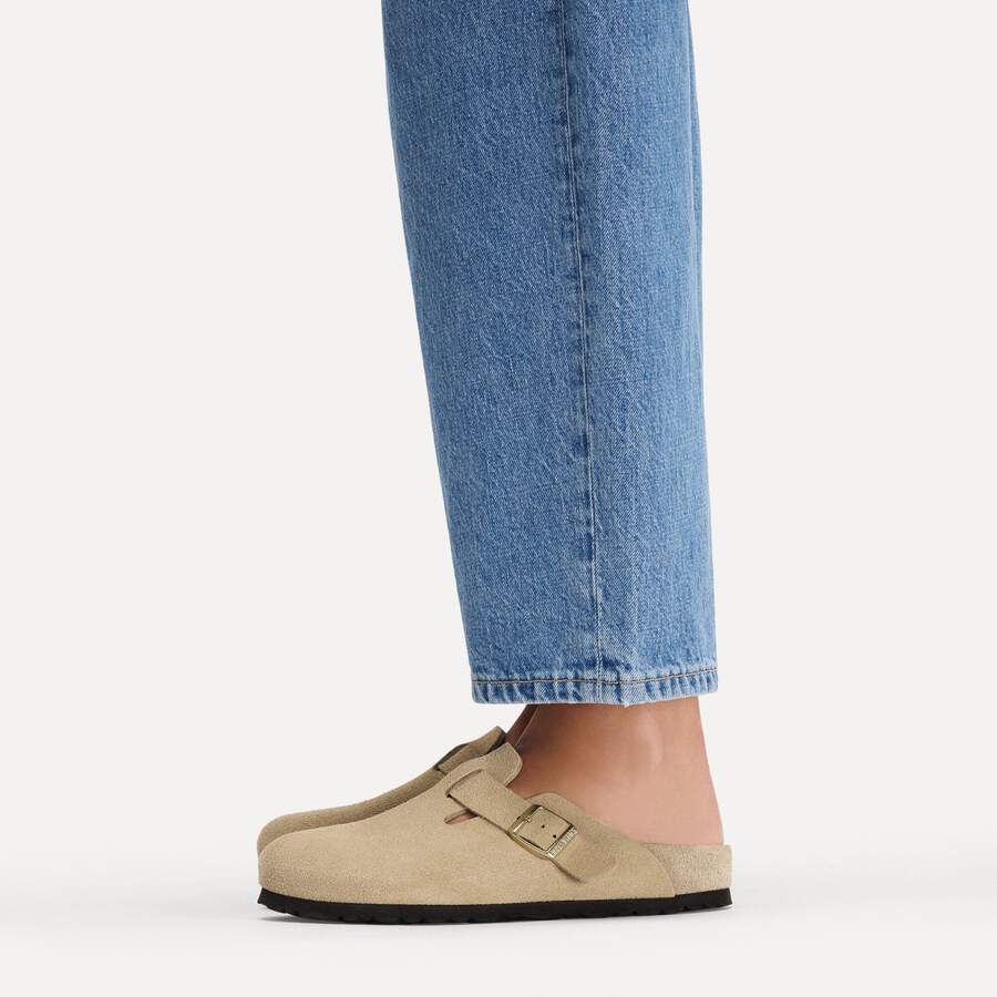 Boston Suede Leather - Taupe