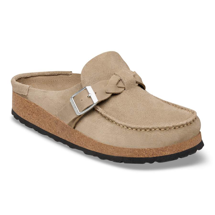 Buckley  Braided Suede Leather - Taupe