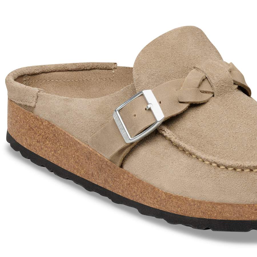 Buckley  Braided Suede Leather - Taupe