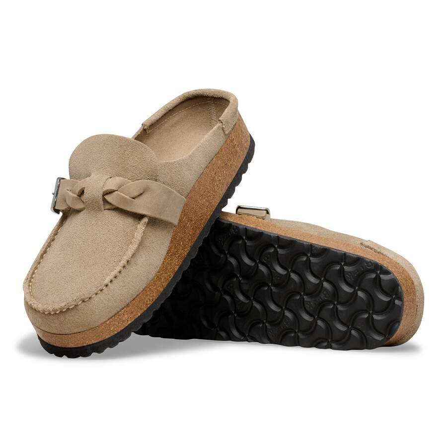 Buckley  Braided Suede Leather - Taupe