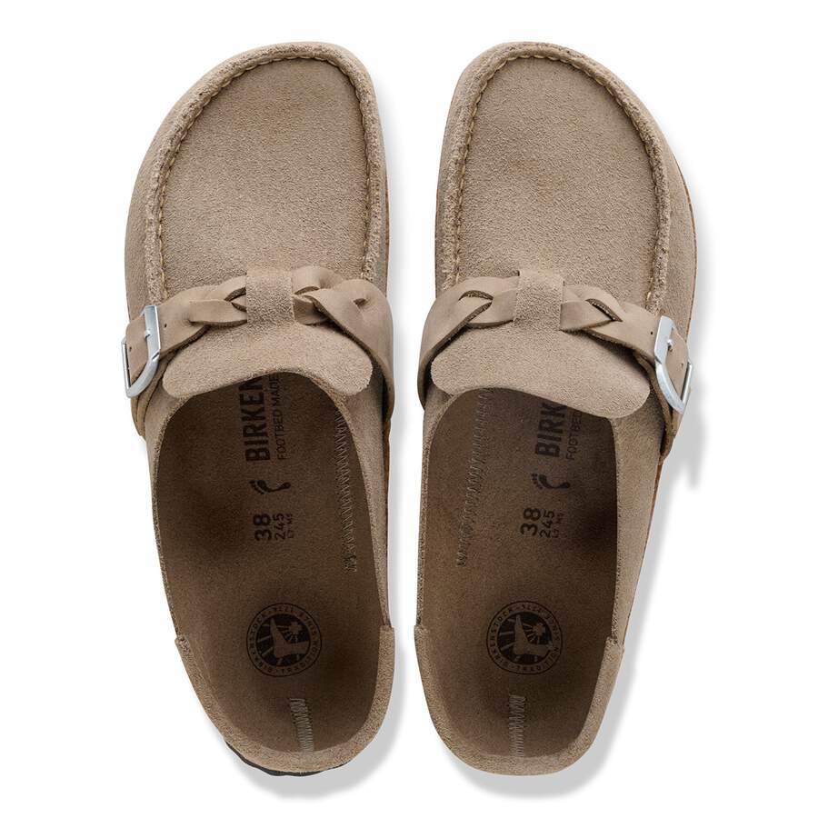 Buckley  Braided Suede Leather - Taupe