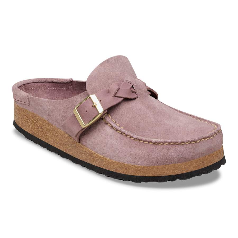 Buckley  Braided Suede Leather - Faded Purple