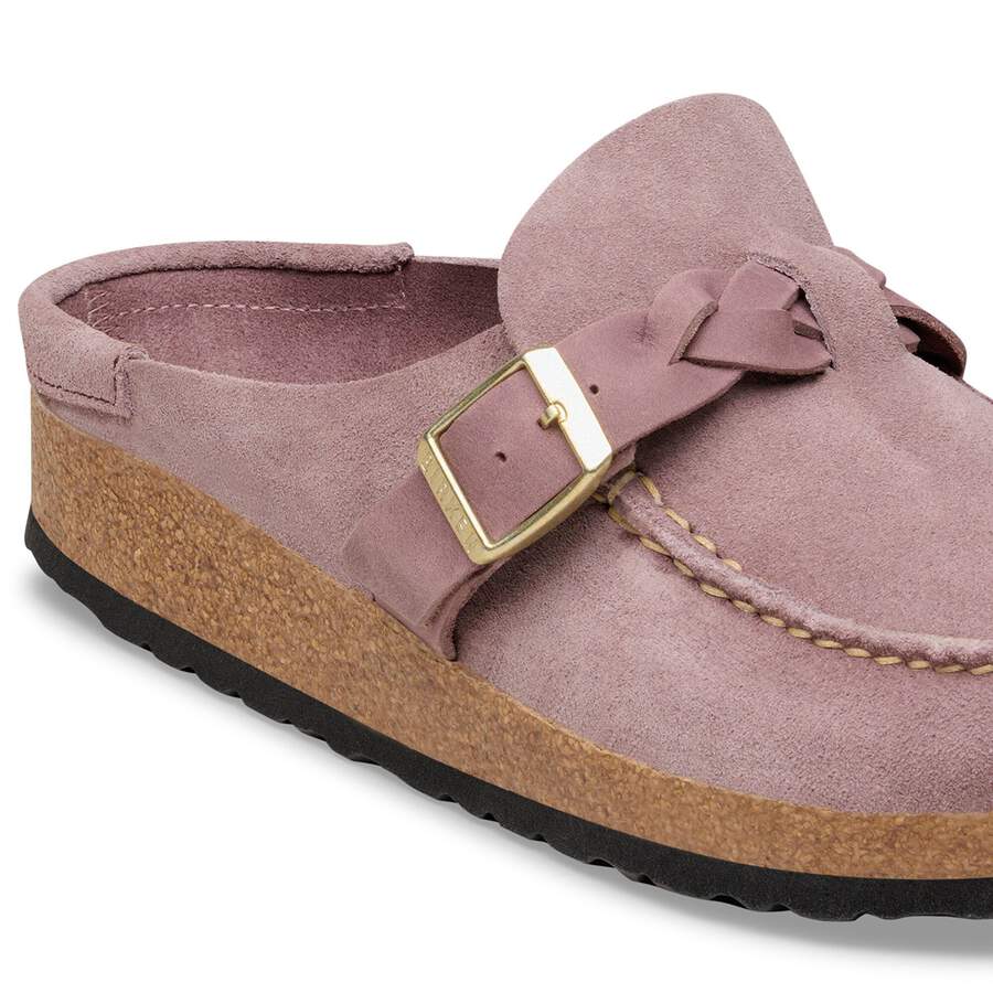 Buckley  Braided Suede Leather - Faded Purple