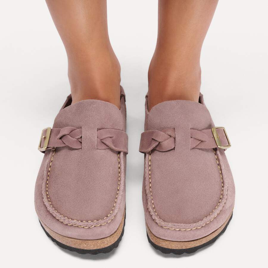 Buckley  Braided Suede Leather - Faded Purple