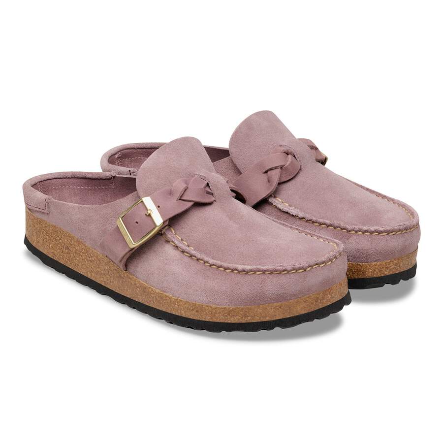 Buckley  Braided Suede Leather - Faded Purple