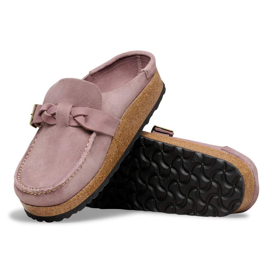 Buckley  Braided Suede Leather - Faded Purple
