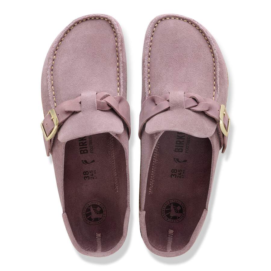 Buckley  Braided Suede Leather - Faded Purple