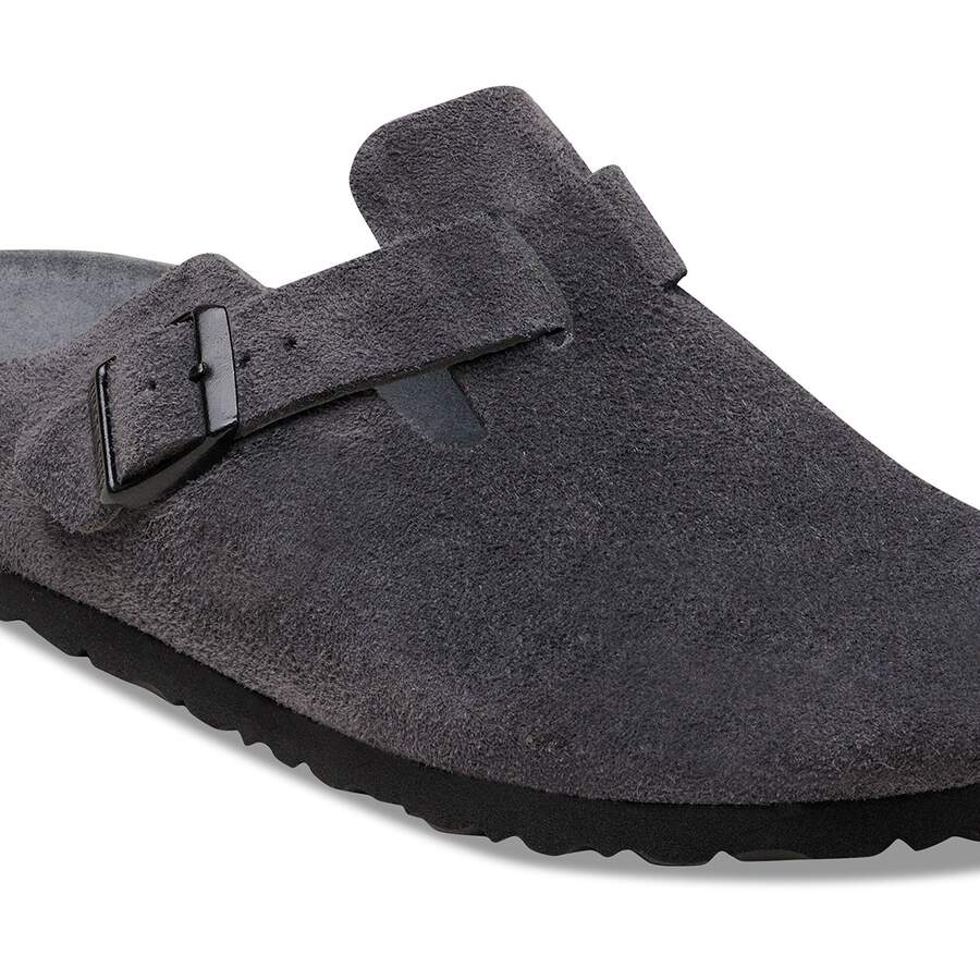 Boston Suede Leather - Charcoal