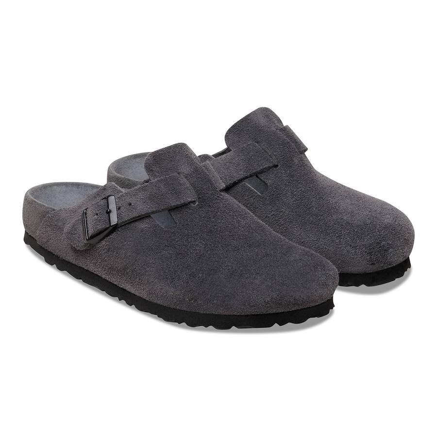 Boston Suede Leather - Charcoal