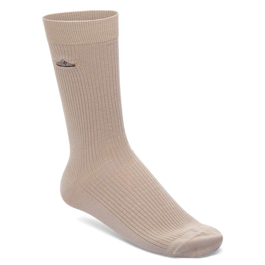 Cotton Ribbed Socks Cotton/Polyamid/Elastane - White