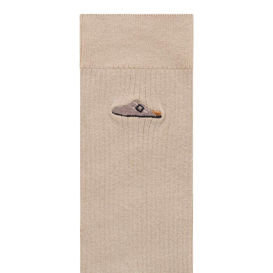 Cotton Ribbed Socks Cotton/Polyamid/Elastane - White