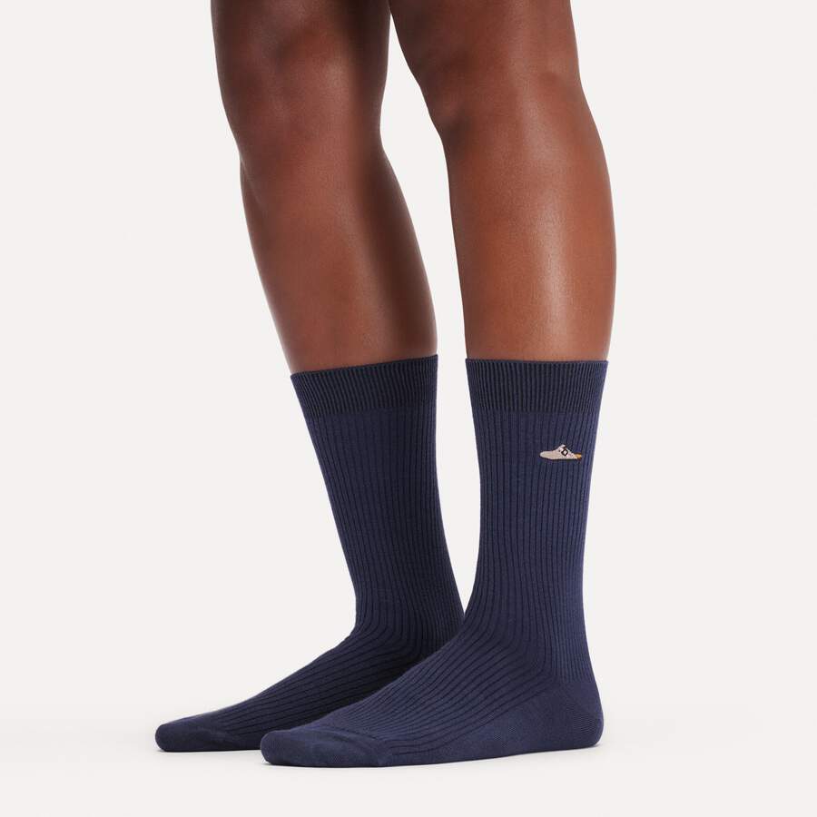 Cotton Ribbed Socks Cotton/Polyamid/Elastane - White