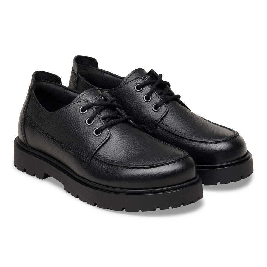 Highwood Moc Lace Low Natural Leather - Black