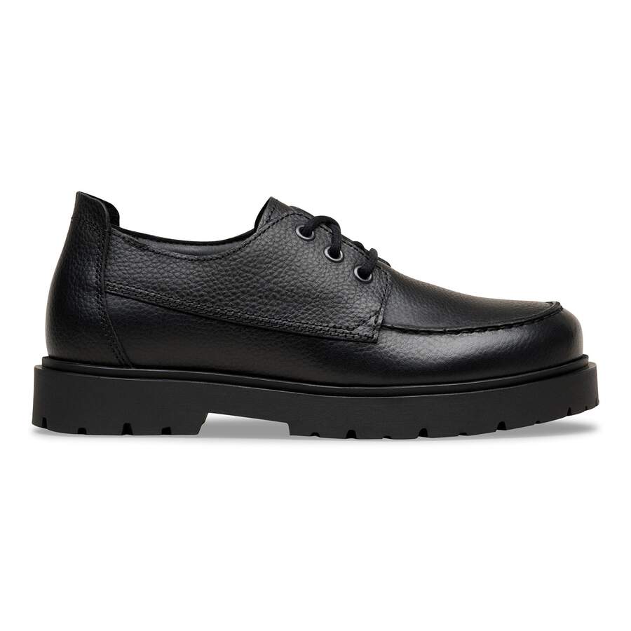 Highwood Moc Lace Low Natural Leather - Black
