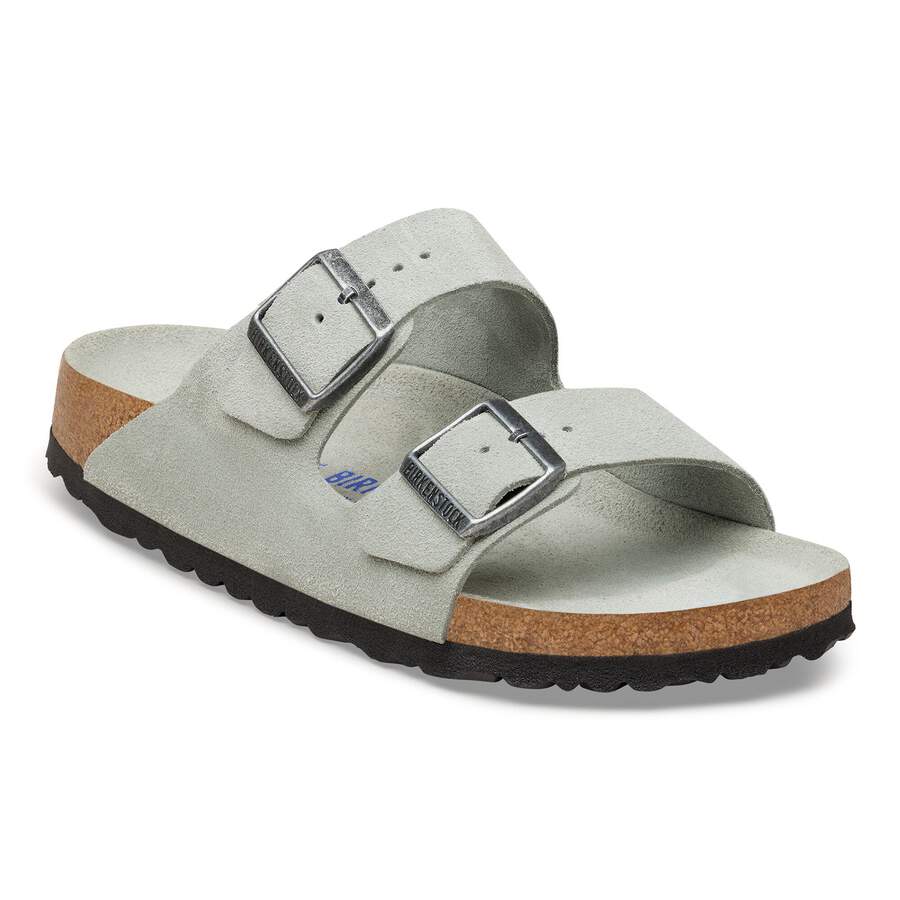Arizona Soft Footbed Suede Leather - Pure Sage Tonal