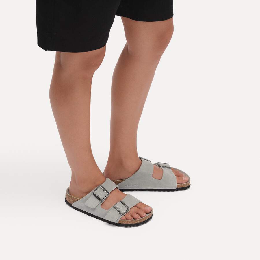 Arizona Soft Footbed Suede Leather - Pure Sage Tonal
