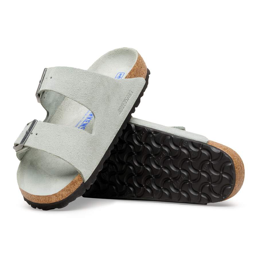 Arizona Soft Footbed Suede Leather - Pure Sage Tonal