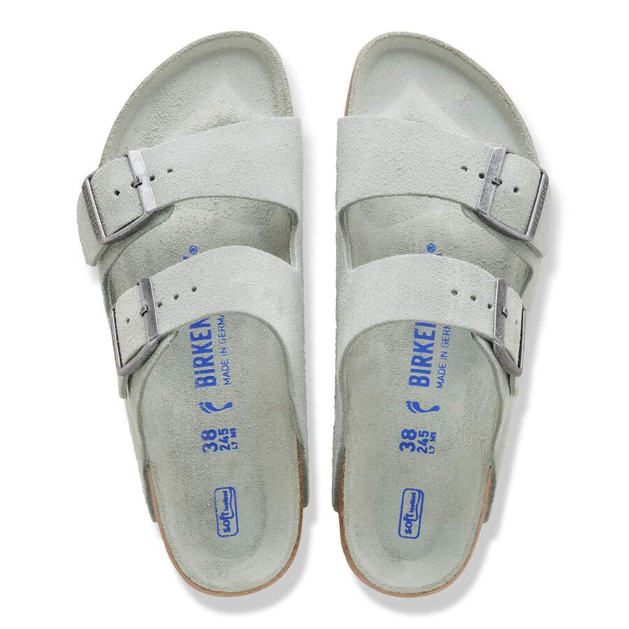Arizona Soft Footbed Suede Leather - Pure Sage Tonal