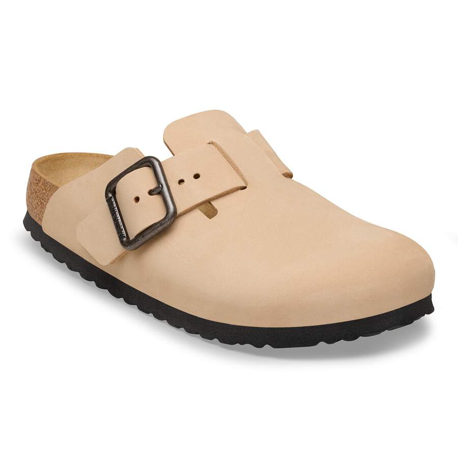 Boston Wire Buckle Nubuck Leather - Sandcastle