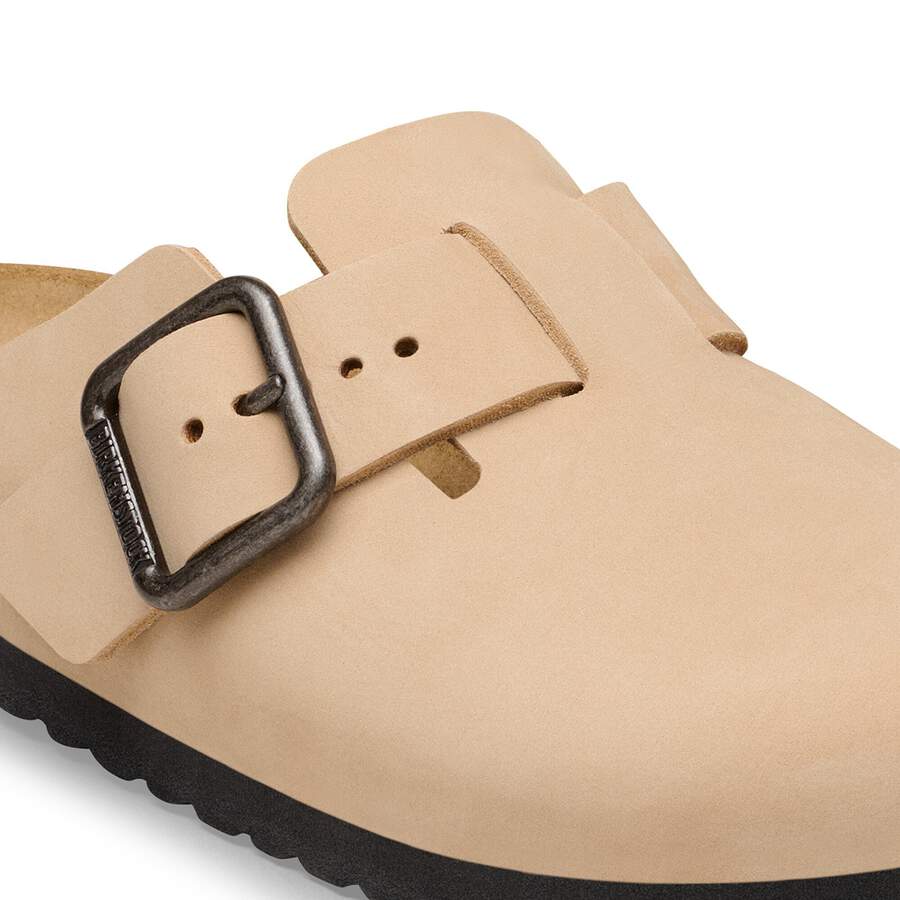 Boston Wire Buckle Nubuck Leather - Sandcastle