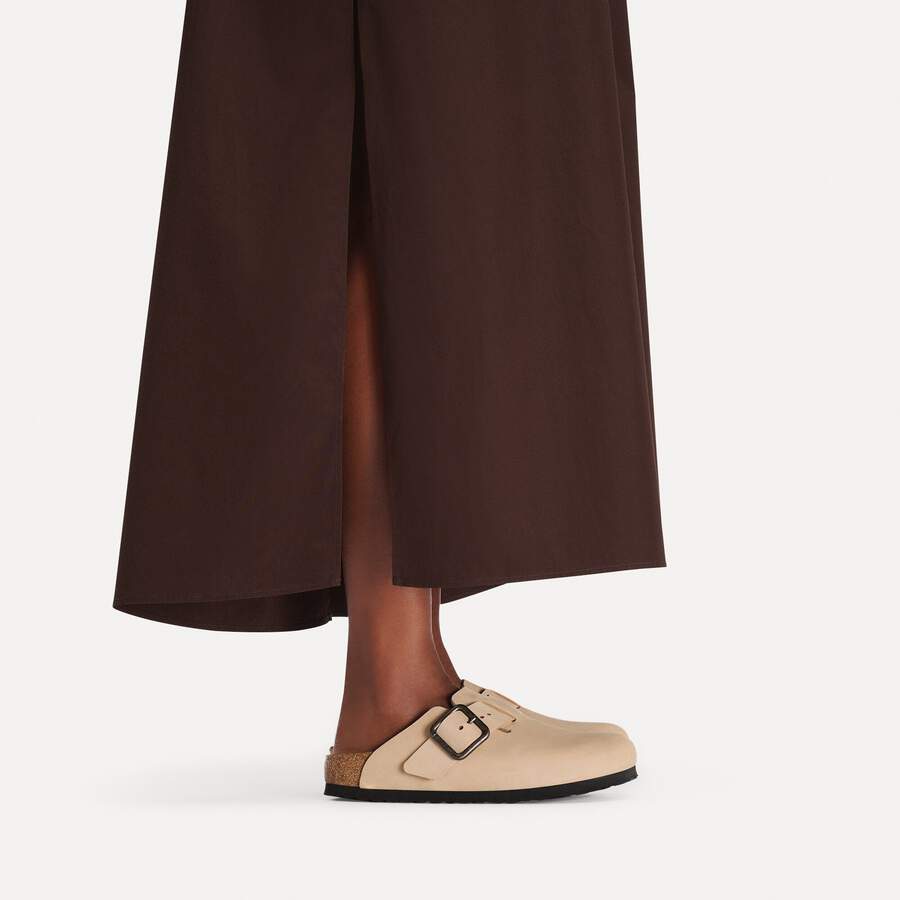 Boston Wire Buckle Nubuck Leather - Sandcastle