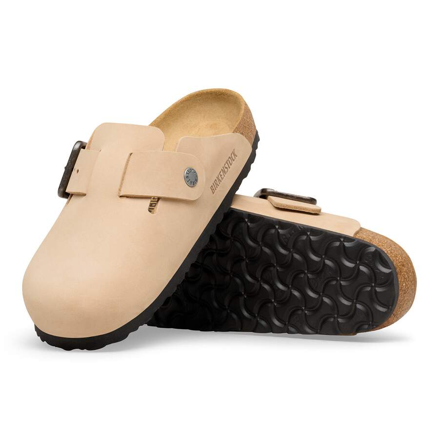 Boston Wire Buckle Nubuck Leather - Sandcastle