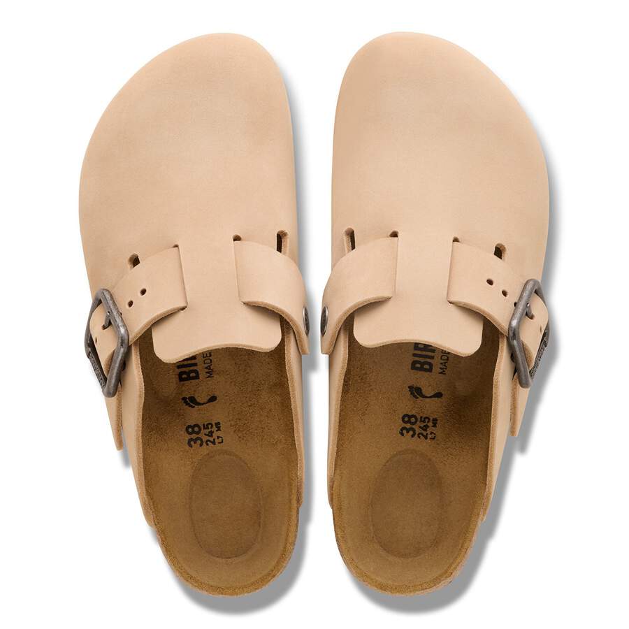 Boston Wire Buckle Nubuck Leather - Sandcastle