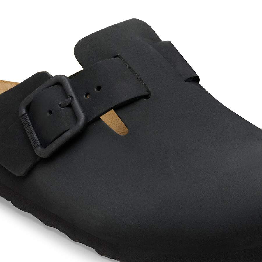 Boston Wire Buckle Nubuck Leather - Black