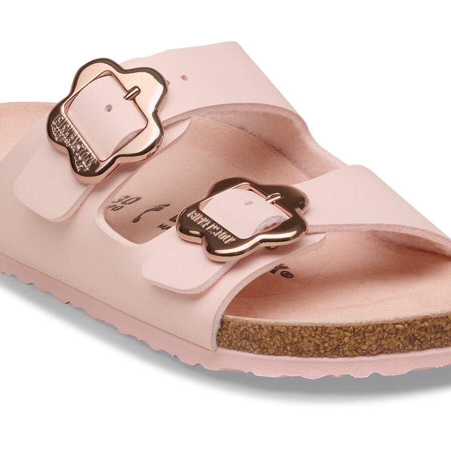Arizona Flower Buckle Kids Birko-Flor - Light Rose Tonal
