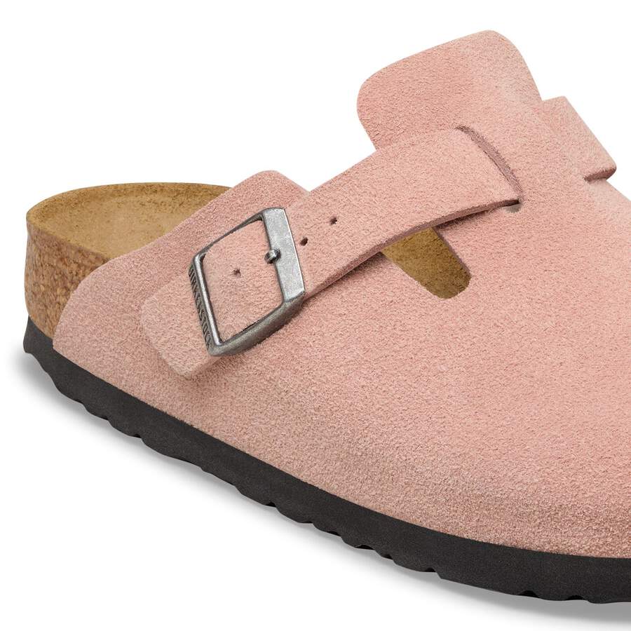 Boston Suede Leather - Pink Clay