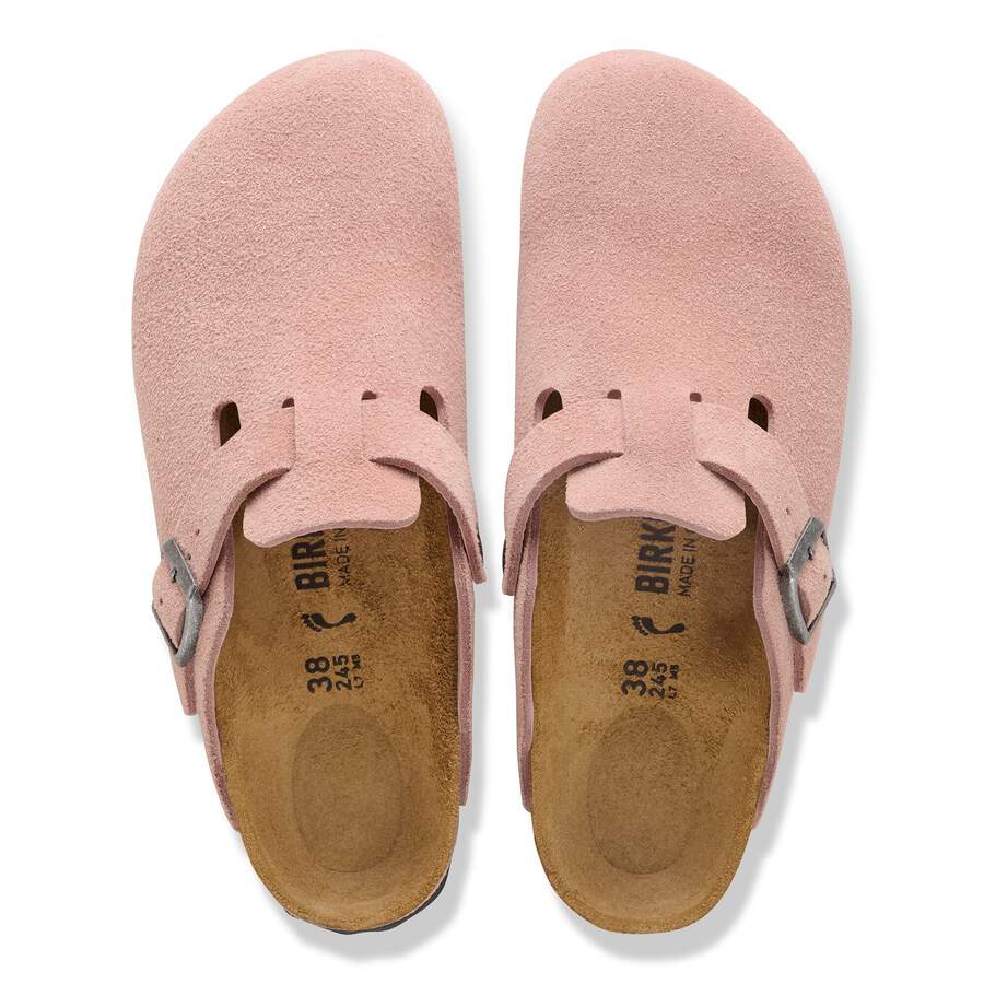 Boston Suede Leather - Pink Clay