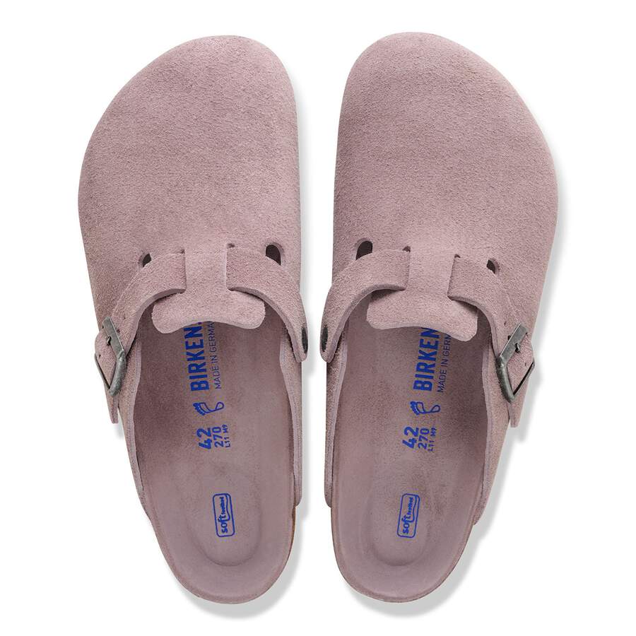 Boston Soft Footbed Suede Leather - Faded Purple