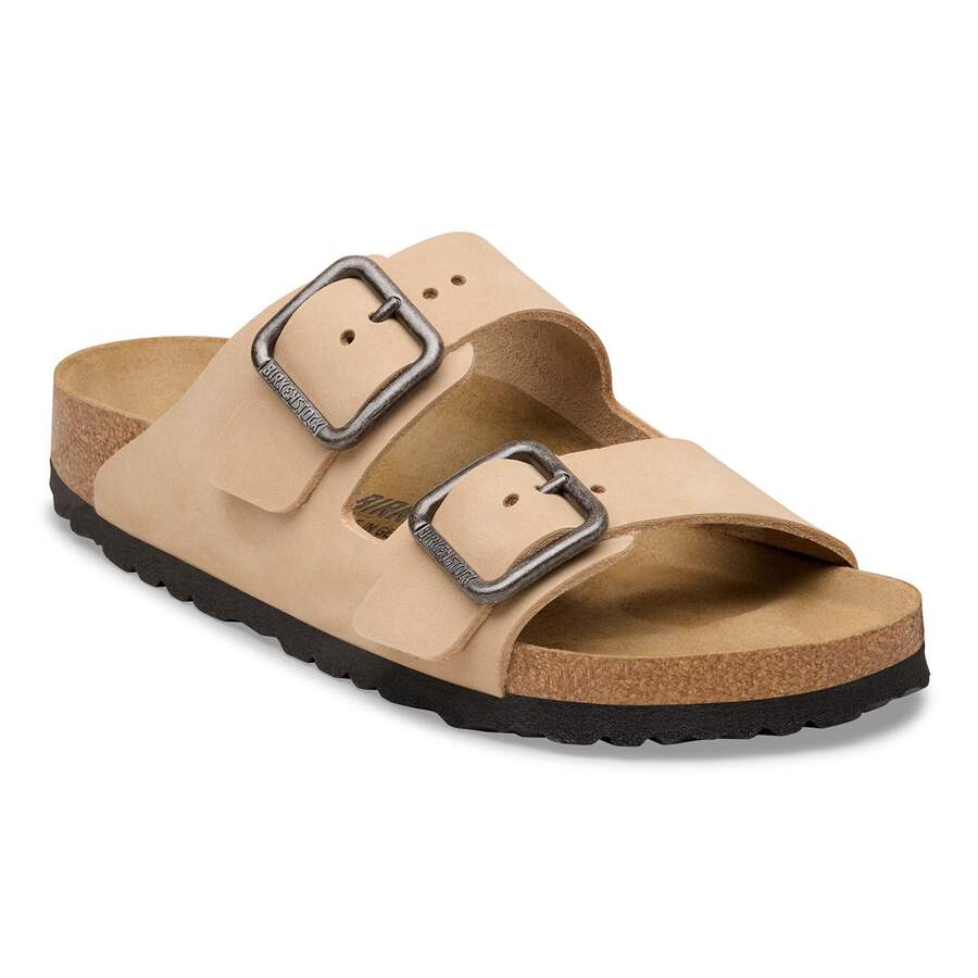 Arizona Wire Buckle Nubuck Leather - Sandcastle
