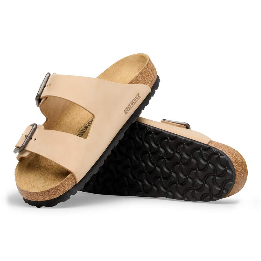 Arizona Wire Buckle Nubuck Leather - Sandcastle
