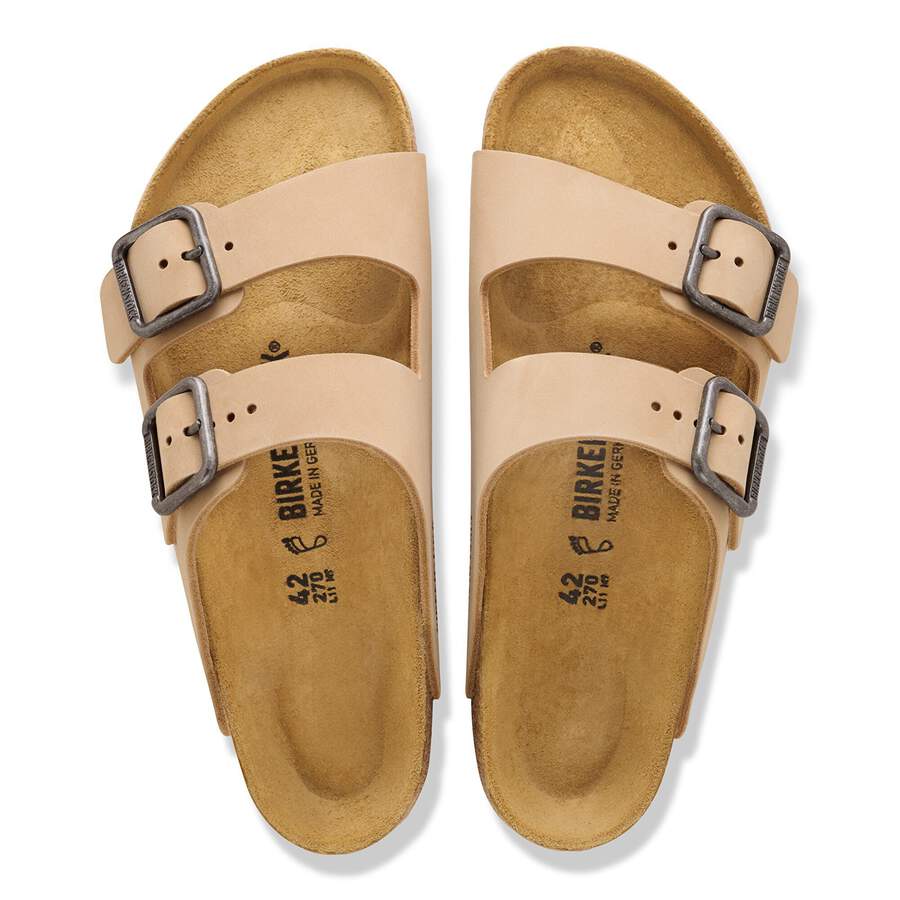 Arizona Wire Buckle Nubuck Leather - Sandcastle