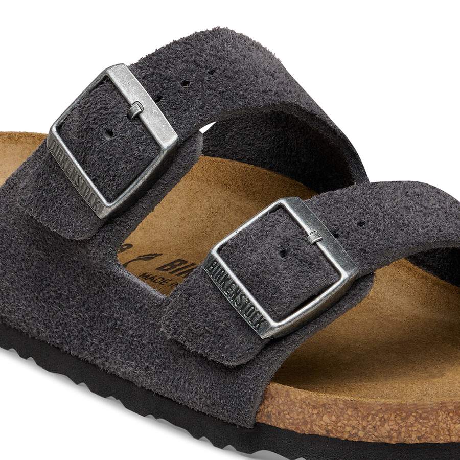 Arizona Suede Leather - Charcoal