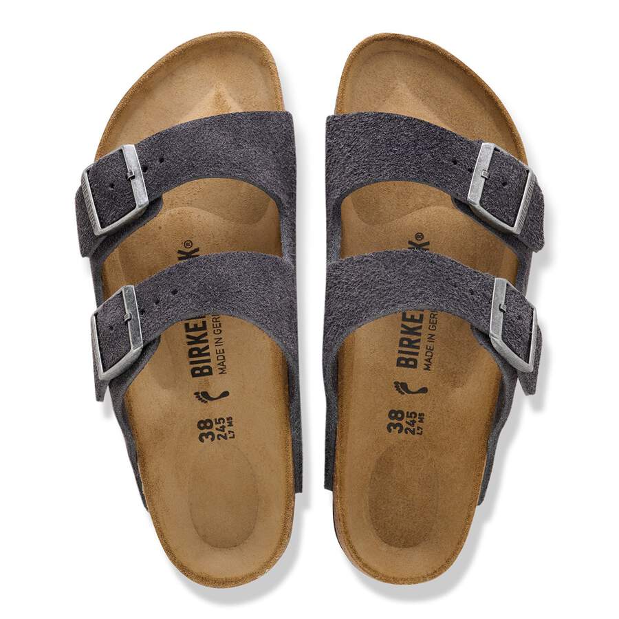 Arizona Suede Leather - Charcoal