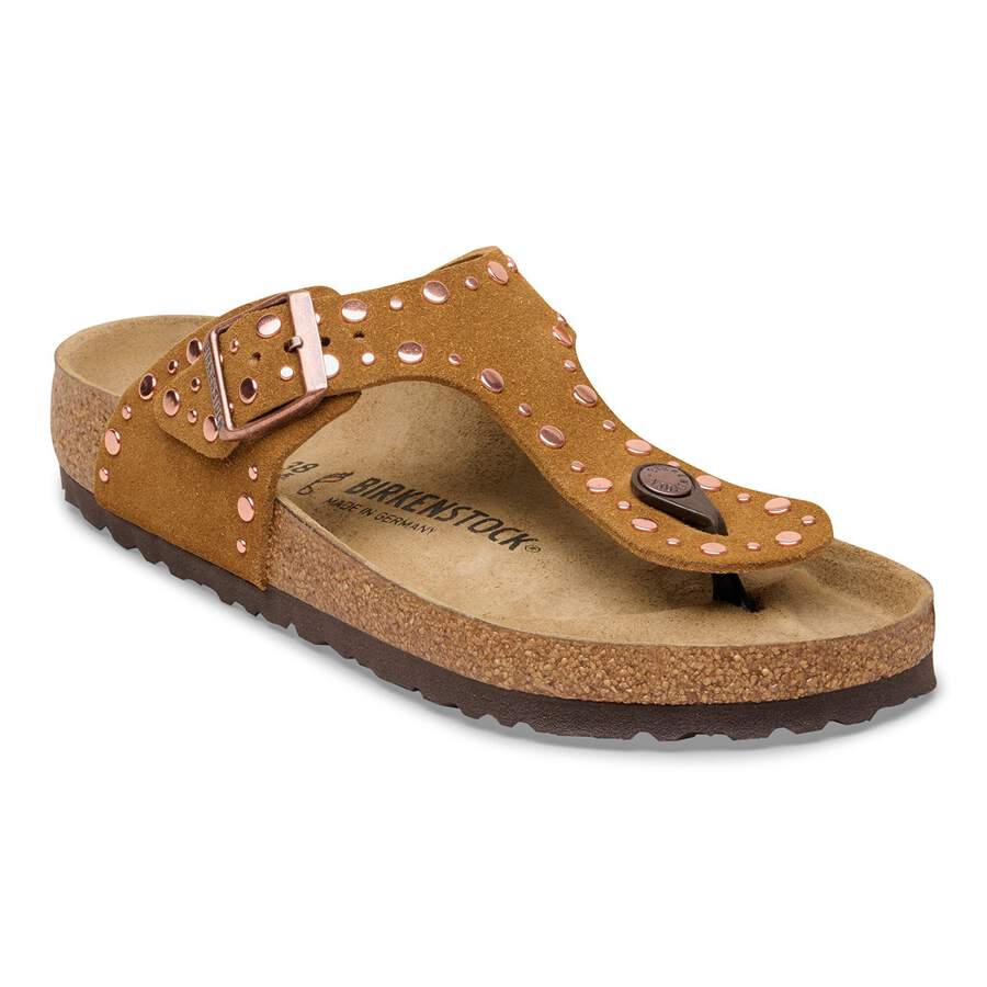 Gizeh Rivet Suede Leather - Mink