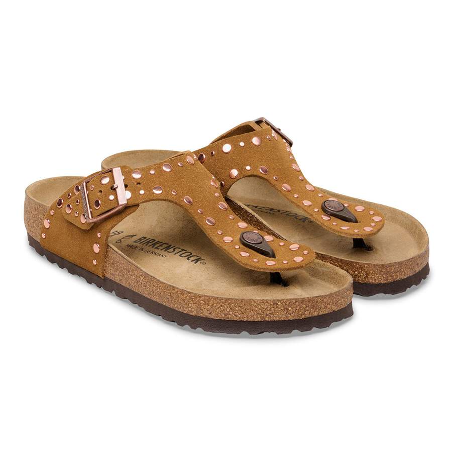 Gizeh Rivet Suede Leather - Mink