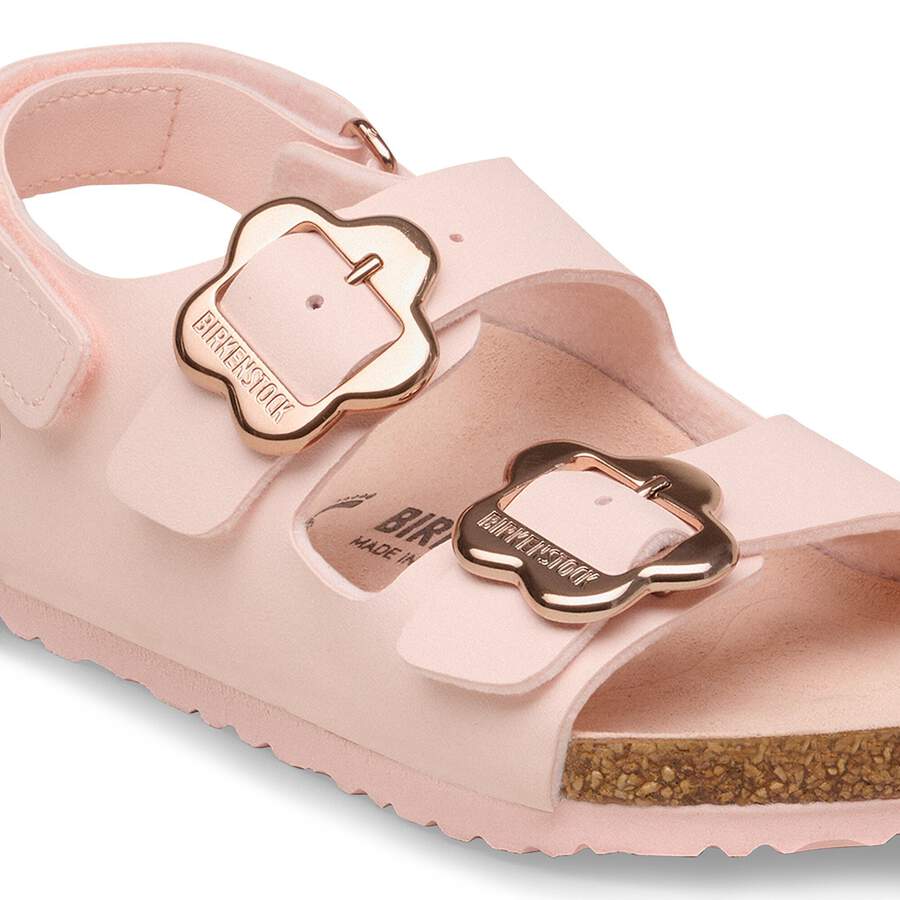 Milano Flower Buckle Kids Birko-Flor - Light Rose Tonal