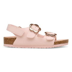Milano Flower Buckle Kids Birko-Flor - Light Rose Tonal