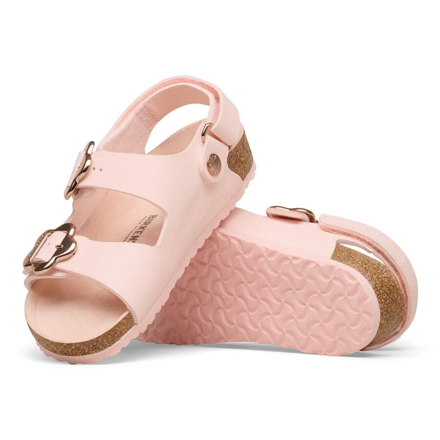 Milano Flower Buckle Kids Birko-Flor - Light Rose Tonal