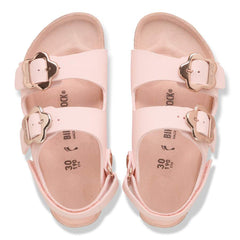 Milano Flower Buckle Kids Birko-Flor - Light Rose Tonal