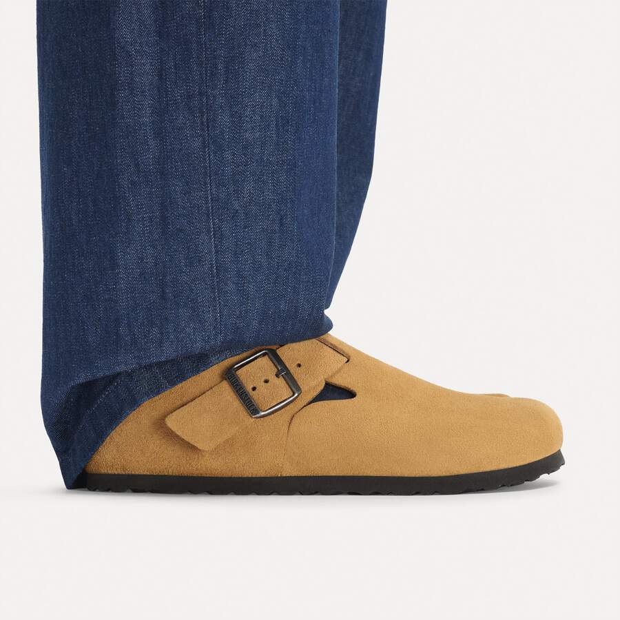 London Suede Leather - Cork Brown