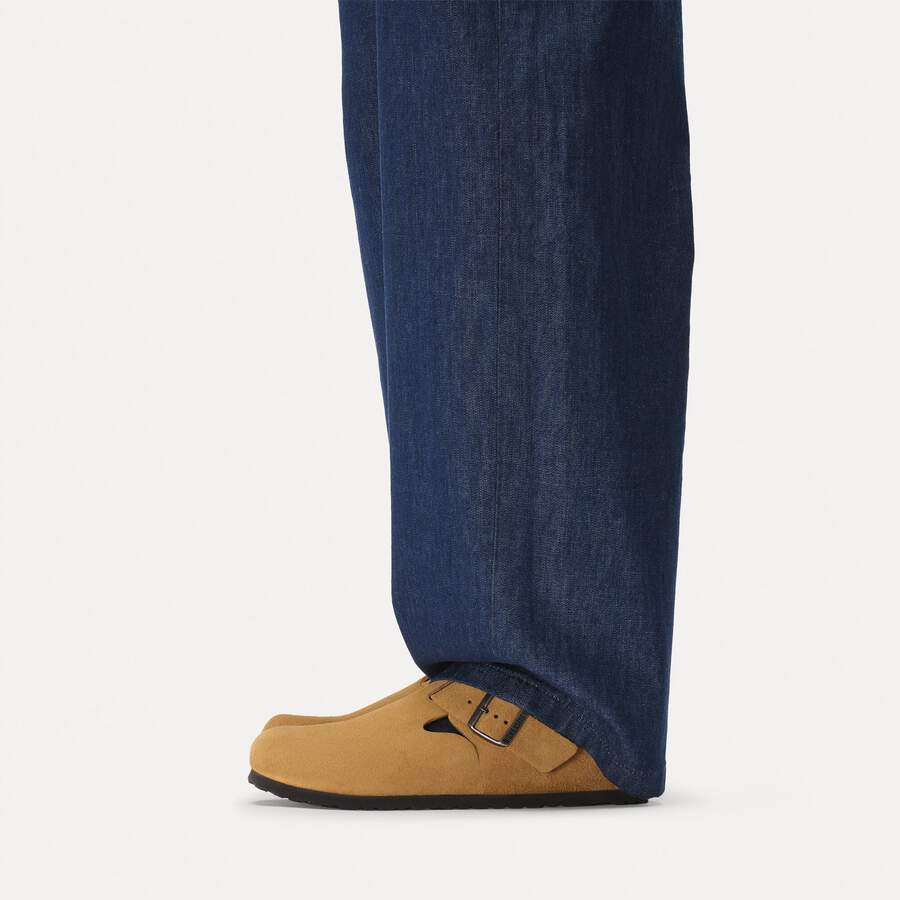 London Suede Leather - Cork Brown