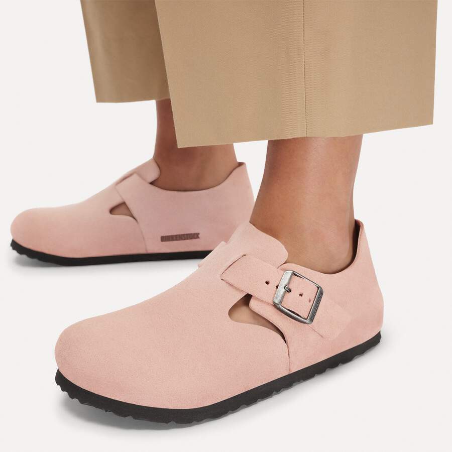 London Suede Leather - Pink Clay