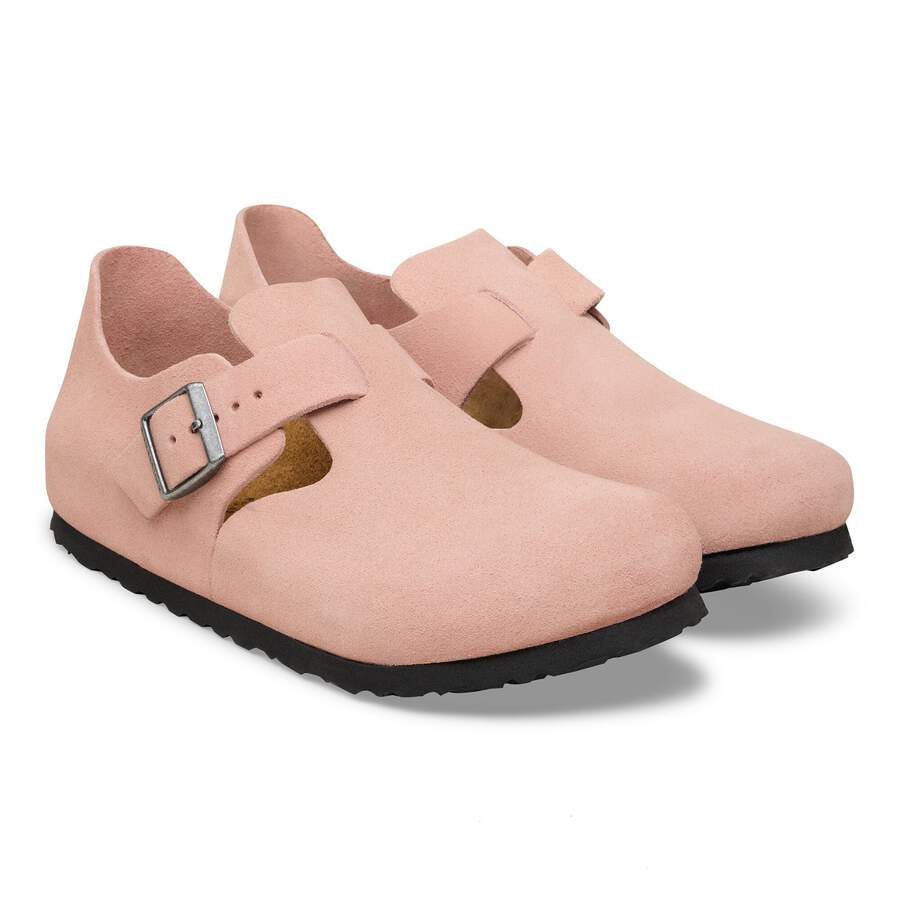 London Suede Leather - Pink Clay