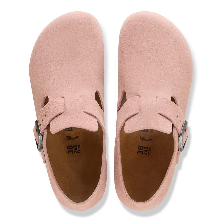 London Suede Leather - Pink Clay